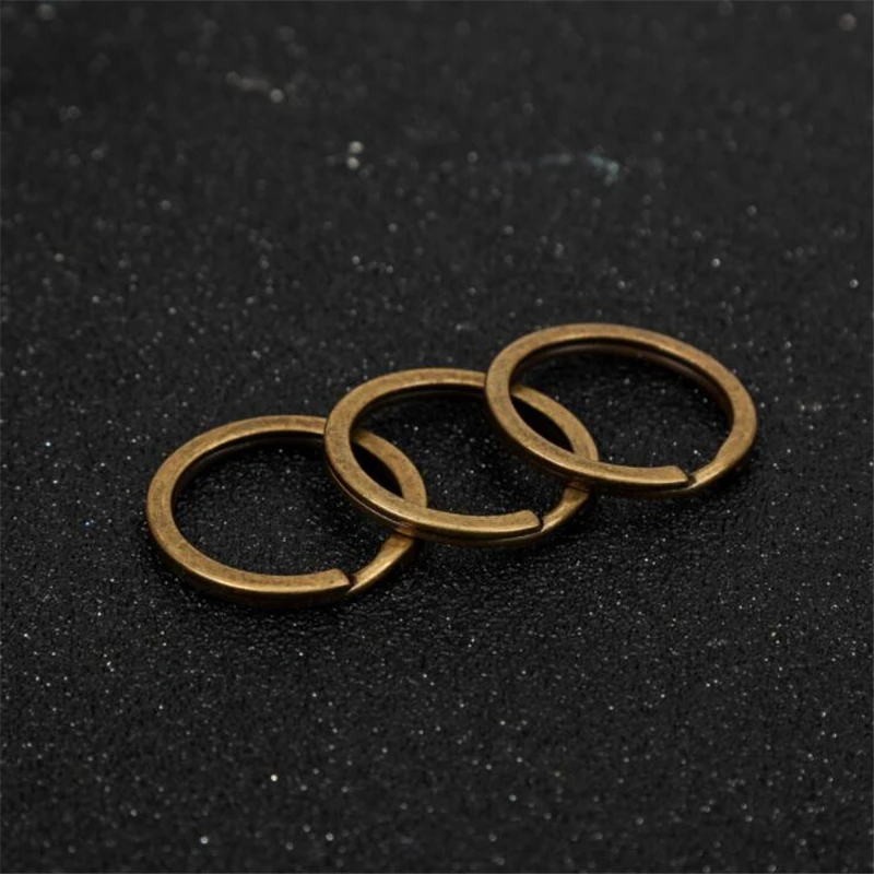 20pcs Antique Bronze 25mm 28mm 30mm Keyring Split Key Ring Charm Connectors For Keychain Diy Jewelry Making Accessories Supplies