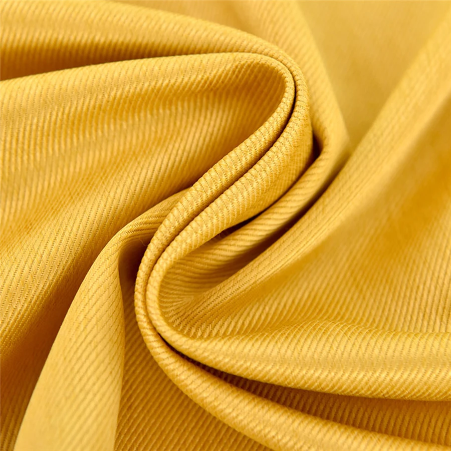 

Curtains for Living Room Orange Modern Blackout Yellow Linen Cotton Thick Heavy French Window Treatment Drapes Cortinas