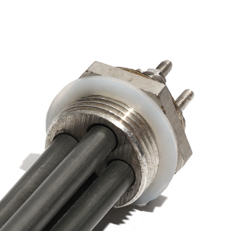1 Inch/DN25 Double U Water Heater Element 220V 3KW/6KW/9KW/12KW 304 Stainless Steel Heating Tube with Green Oil Handling image 6