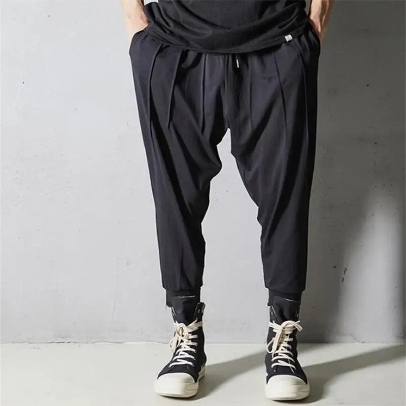 Men'S Harun Pants Spring And Autumn Dark Department Hong Kong Fashion Youth High Street Versatile Large Pants