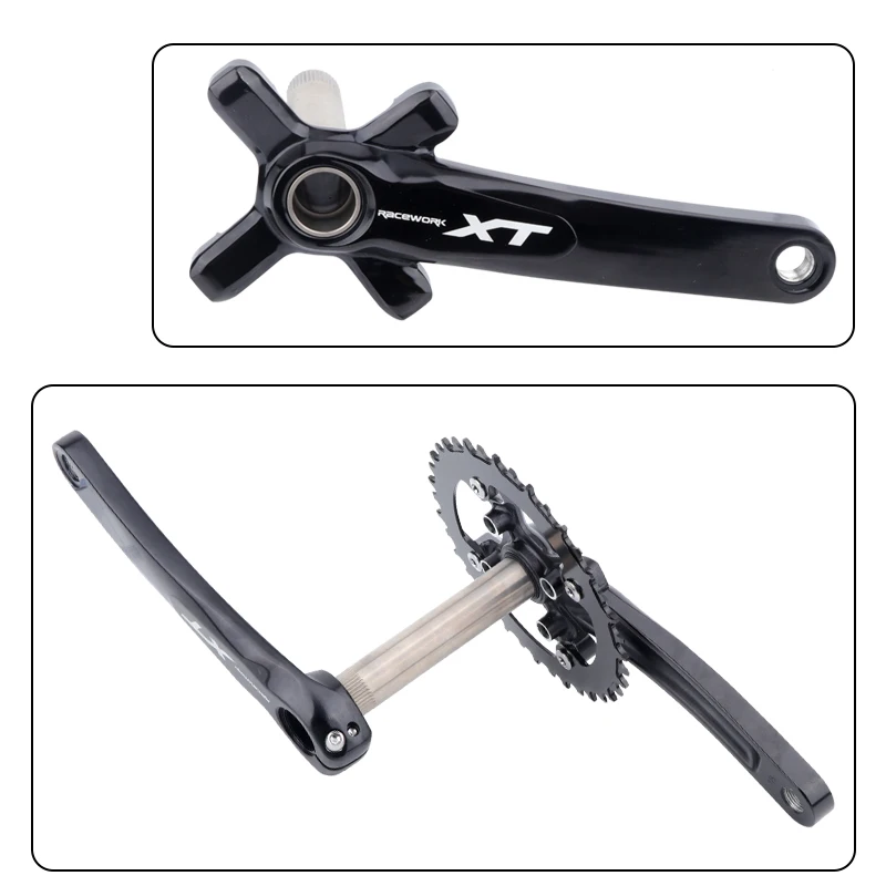 Pédalier VTT EXPROTAS – 104 BCD, Manivelles 170/175mm, Plateau Ovale/rond (32-38T)