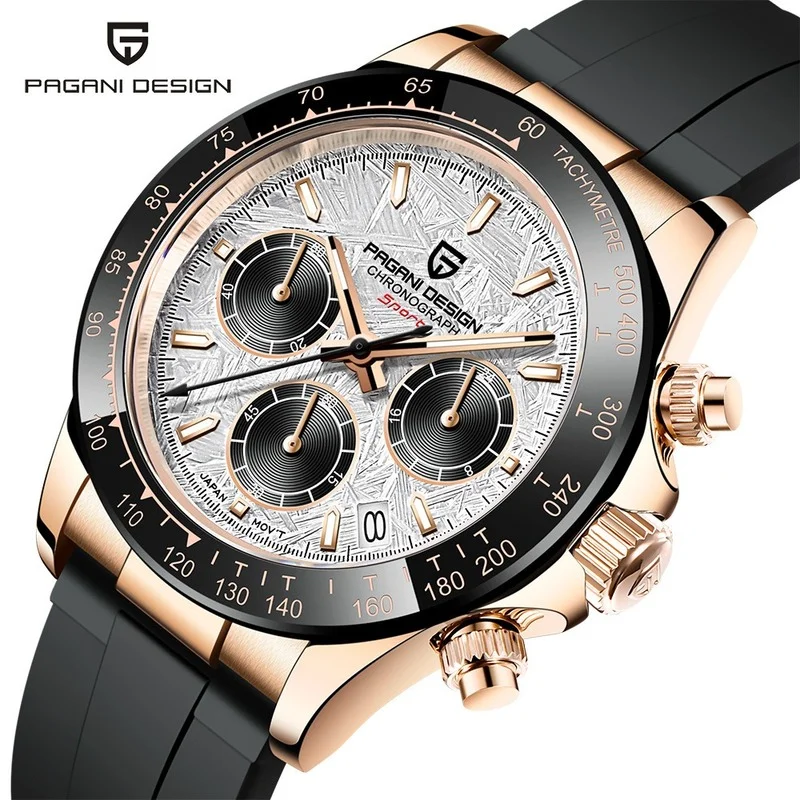 

New Watch Men's Quartz Watch Multi-function Chronograph Stainless Steel Waterproof Fashion Luminous Tide Men's Watch