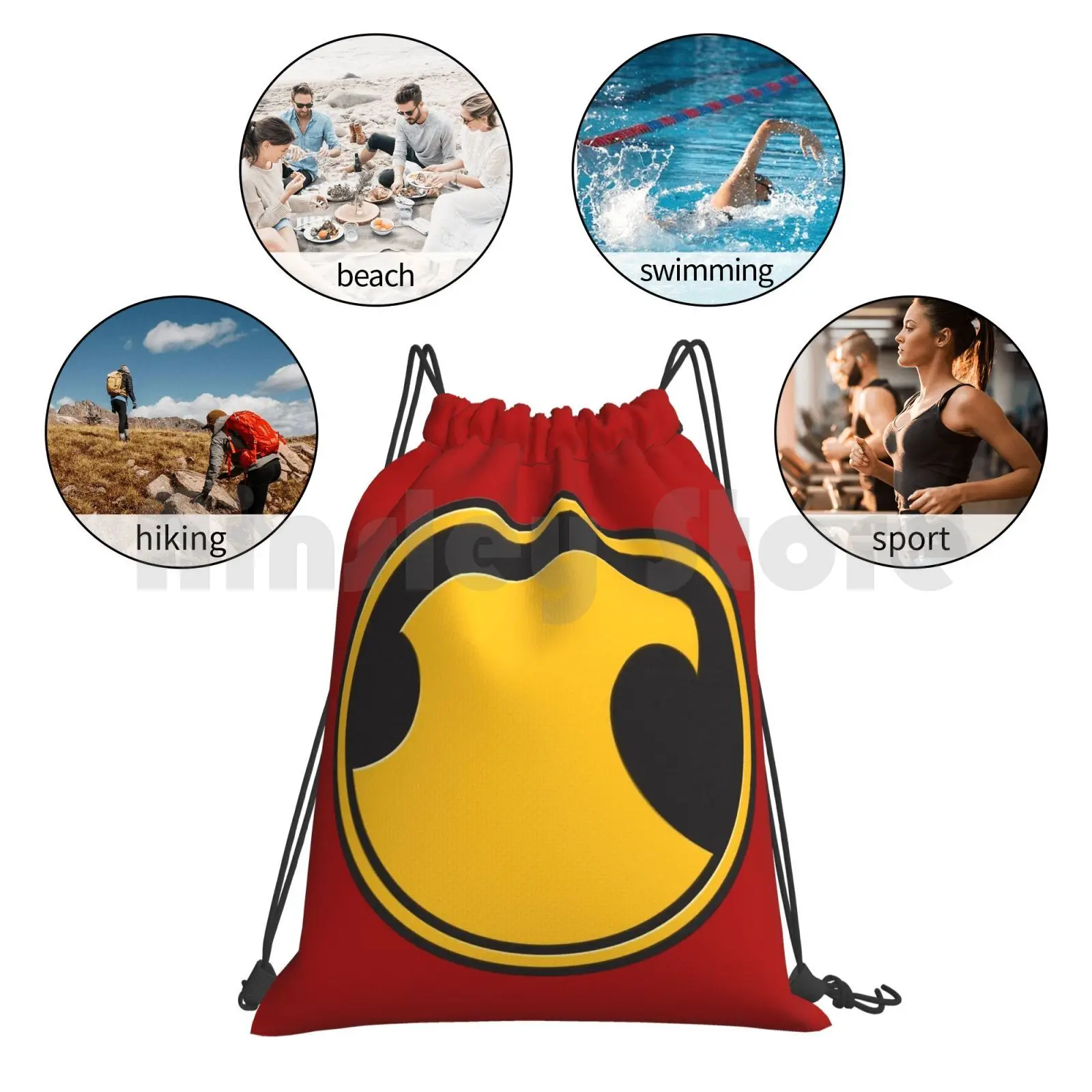 تيم أوف ذا 52 حقيبة الظهر الرباط حقيبة ركوب تسلق حقيبة قاعة رياضة الأحمر روبن تيم دريك المباحث جديد 52 رمز الشعار #6