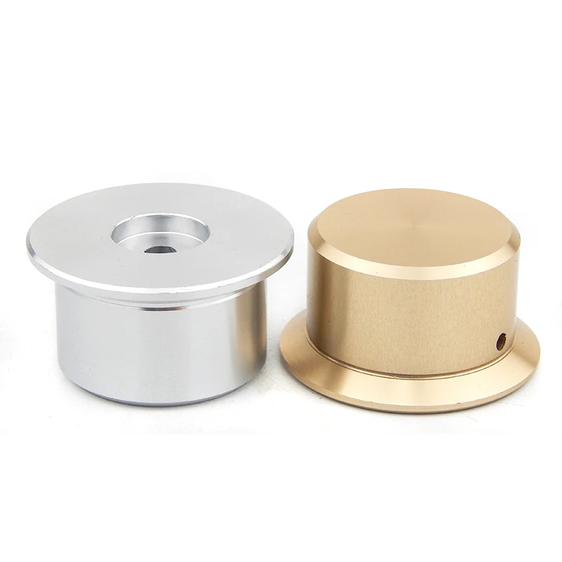 Perilla de volumen de aluminio completo para altavoz amplificador, perilla de resistencia de potenciómetro, diámetro de 50mm, altura de 27mm, 1 unidad