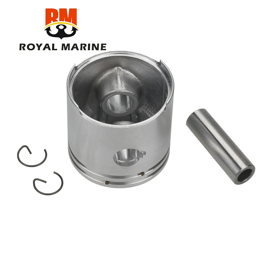 369-00001 Piston Set (Std) For TOHATSU 2 Stroke Outboard Motor M5 5HP with Clip and Pin 369-00001-0 351-00011-0 55MM