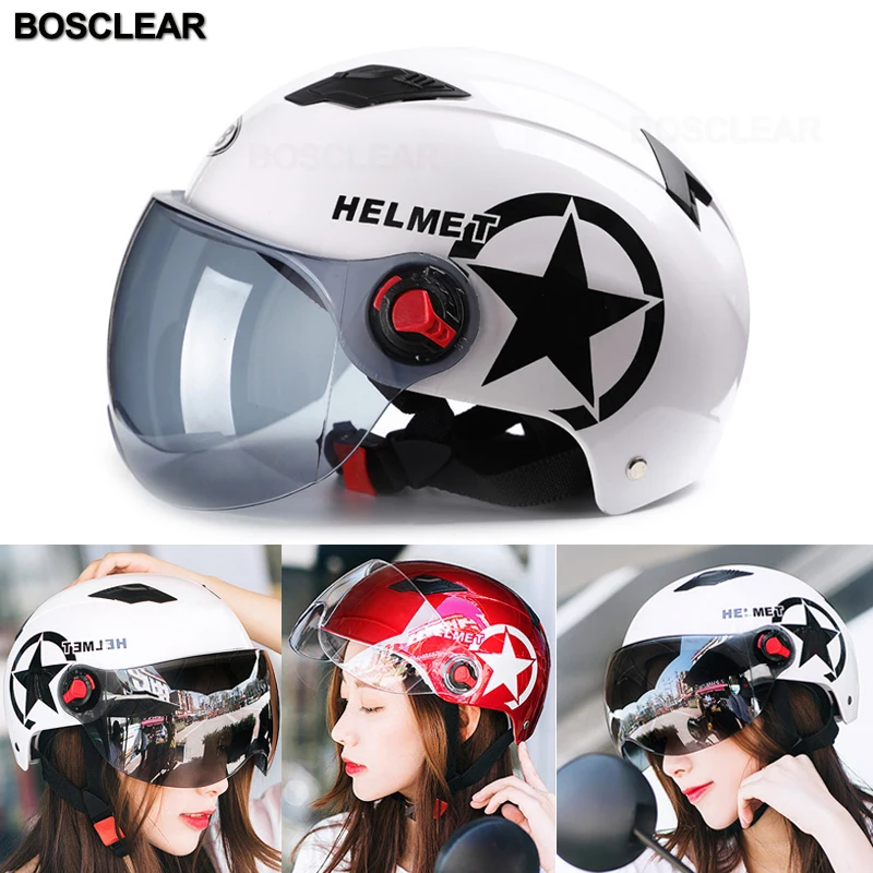 

For Harley Motorcycle helmet unisex summer sunscreen helmet hard cap electric bicycle Anti-UV Safety Hard Hat Open Face Half hel