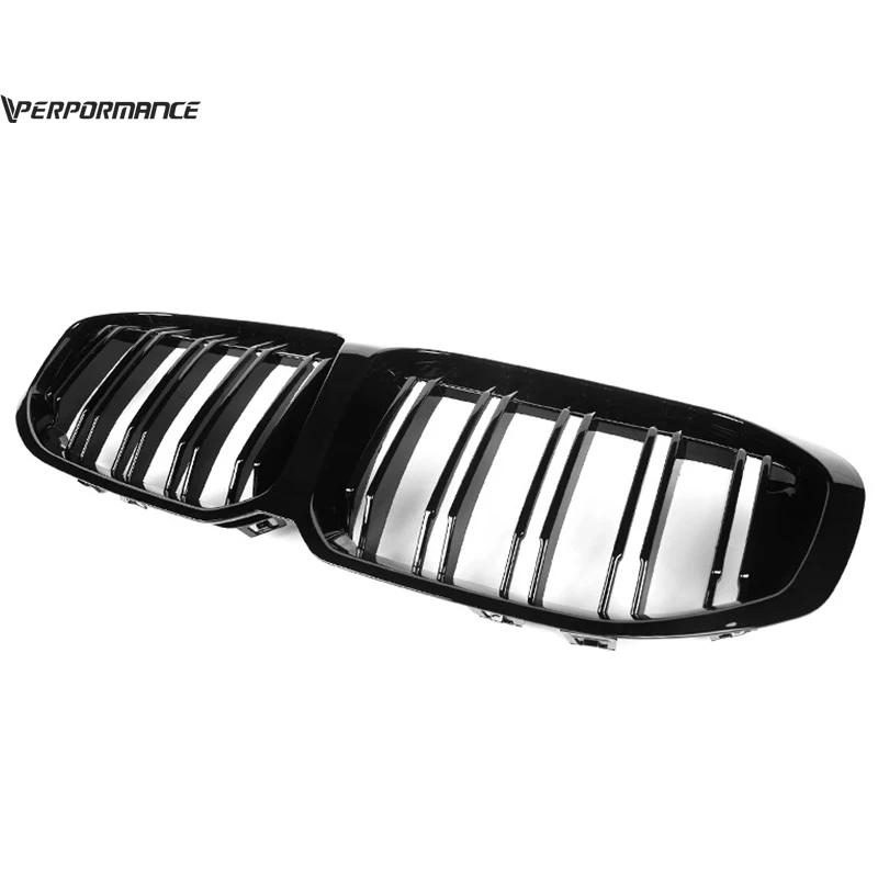 New style ABS  front bumper grille wholesale car mesh bumper grille for 1series F40 2019year  double-line  grille