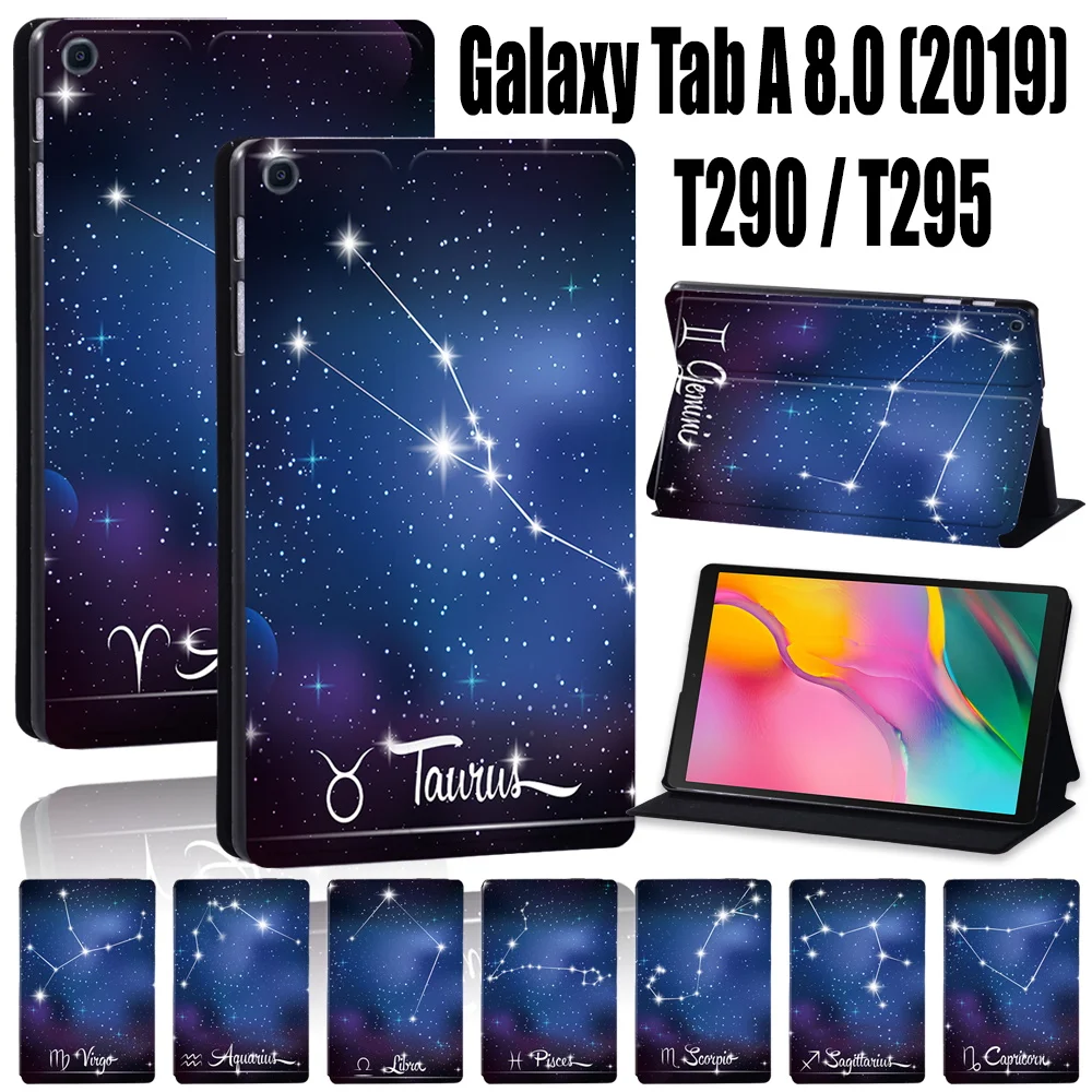 

Tablet Case for Samsung Galaxy Tab A T290/T295 (2019) 8.0 Inch Anti-Drop Bracket Leather Tablet Case + Free Stylus