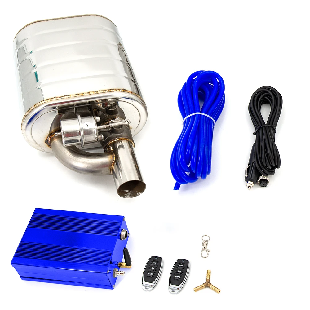 2 "2.5" 3 ''Inch Uitlaatdemper Met Dump Valve Rvs Elektrische Uitlaat Uitsparing Afstandsbediening Set of Obd Controle