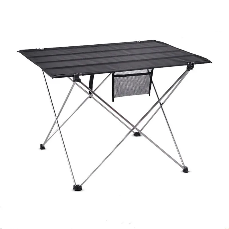 Escritorio plegable mesa para acampar al aire libre mueble portátil Ordenador de cama de aluminio senderismo escalada Picnic mesas plegables