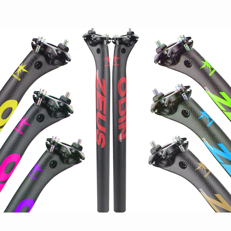 

27.2/30.8/31.6/*350/400mmCarbon Fiber MTB/Road Bicycle Seatpost super strength Bicycle parallel Seat posts