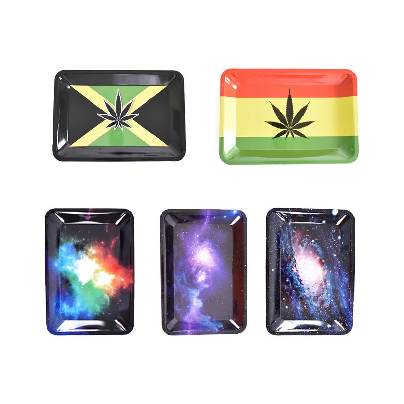 Rolling Tray 180*125mm tobacco smoking Cigarette dry herb small Tinplate for stocking grinders Accessories tools