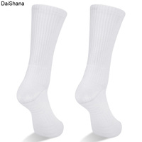 3 Pairs /5 Pairs Unisex White Warm Cotton Breathable Cushion Comfortable Cycling Running Hiking Athletic Sports Socks 38-47 EU