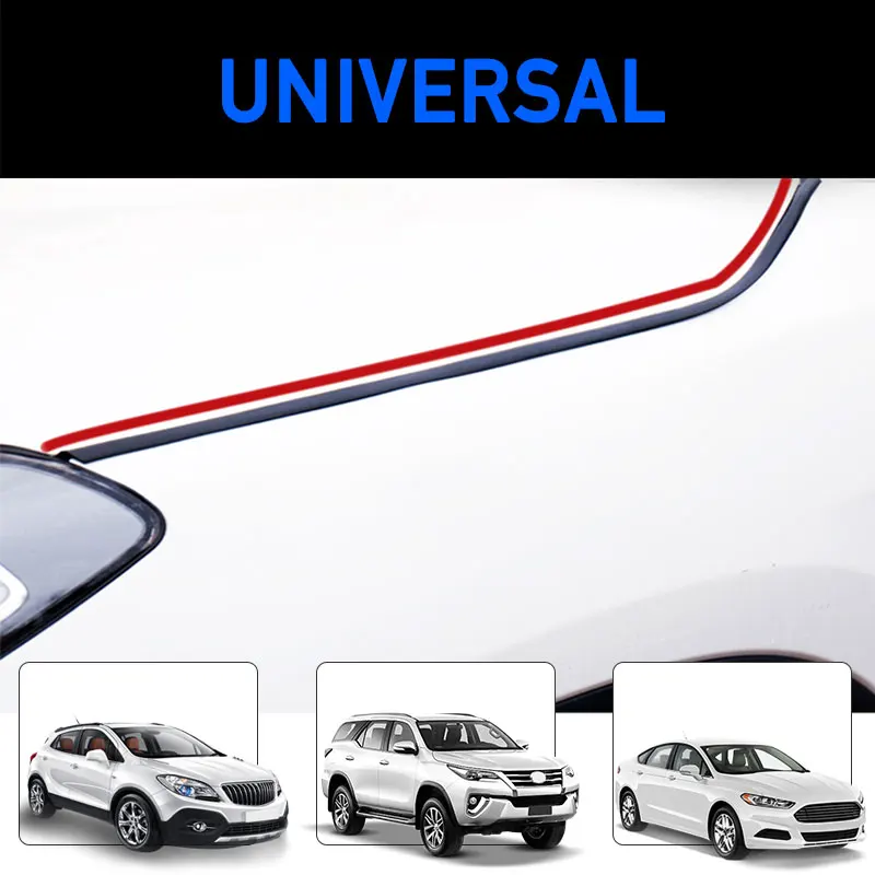 Car Sticker Hood Sealing Stripe Waterproof Dustproof Rubber Hood Gap Filler Noise Insulation Universal Auto Seal Strip Car Goods