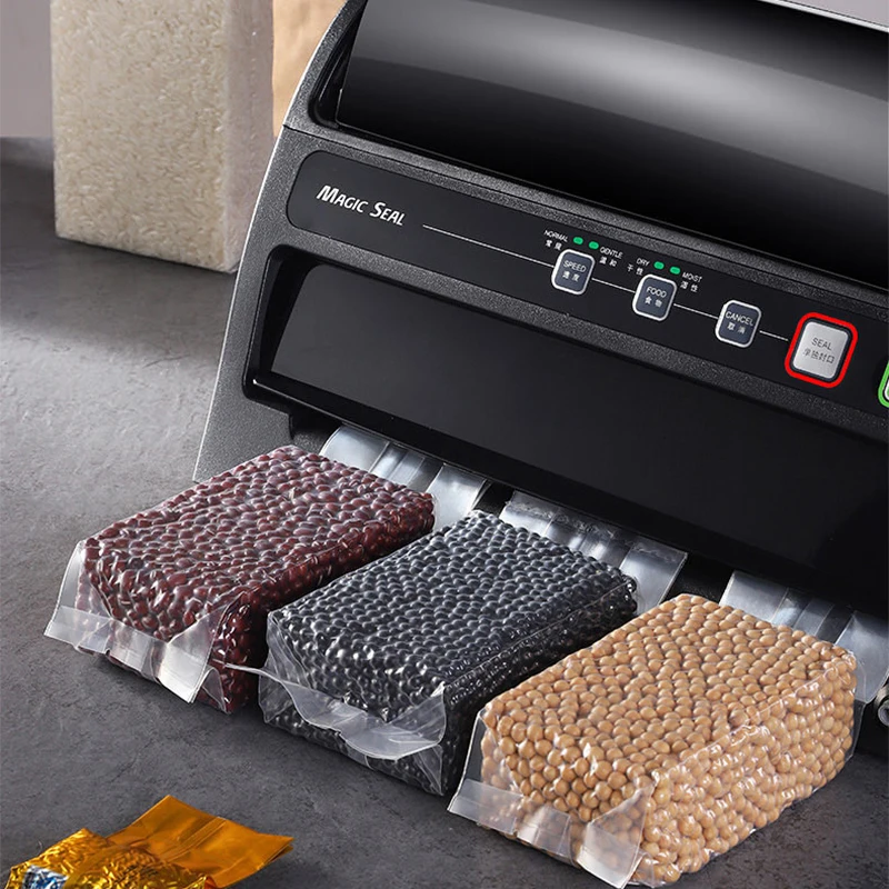 

Небольшая вакуумная упаковочная машина Коммерческая бытовая машина для запечатывания пластика Машина для запечатывания пищевых продуктов