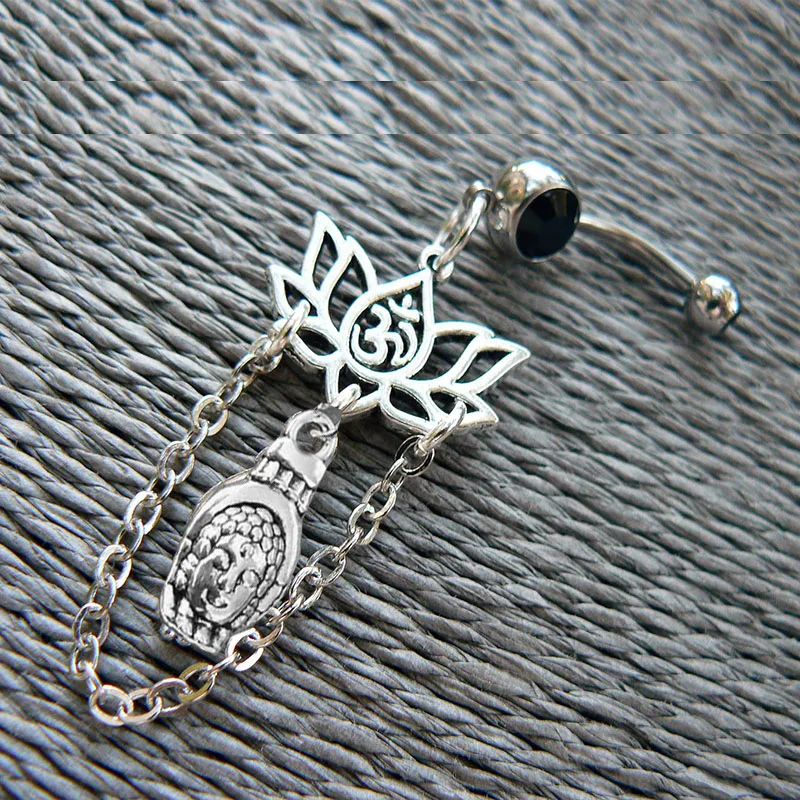 yoga earrings buddha lotus flower ohm om meditation Indie Zen New age Namaste in gypsy hippie hipster yoga earrings