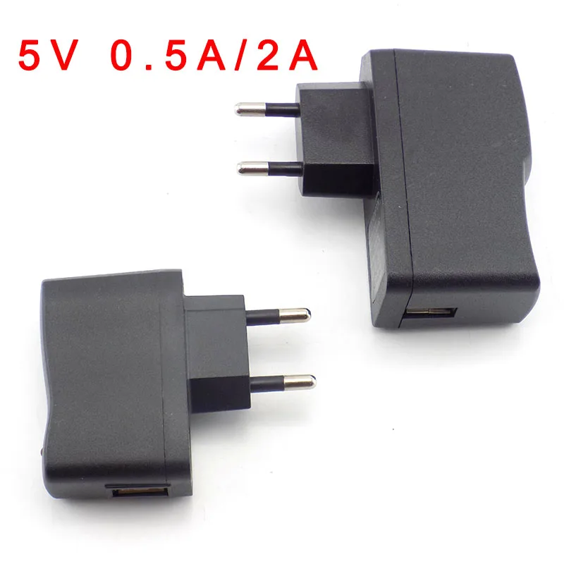 USB Charging Power Adapter Supply 5V 0.5A 2A Micro USB Wall  Charger AC to DC EU/US Adapter Universal  100V-240V Output H2