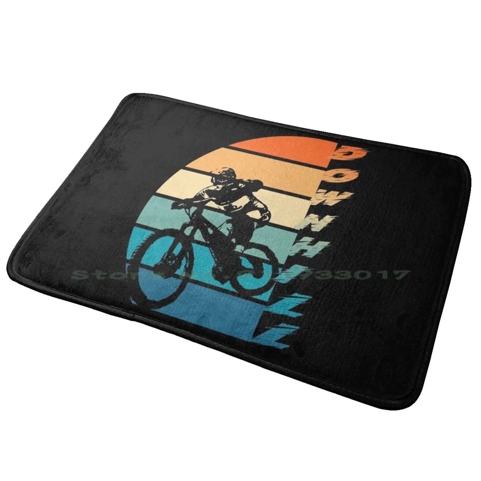 Downhill Mountain Bike Japanese Mtb Retro Vintage Style Entrance Door Mat Bath Mat Rug Live Kygo 2020 Love World America