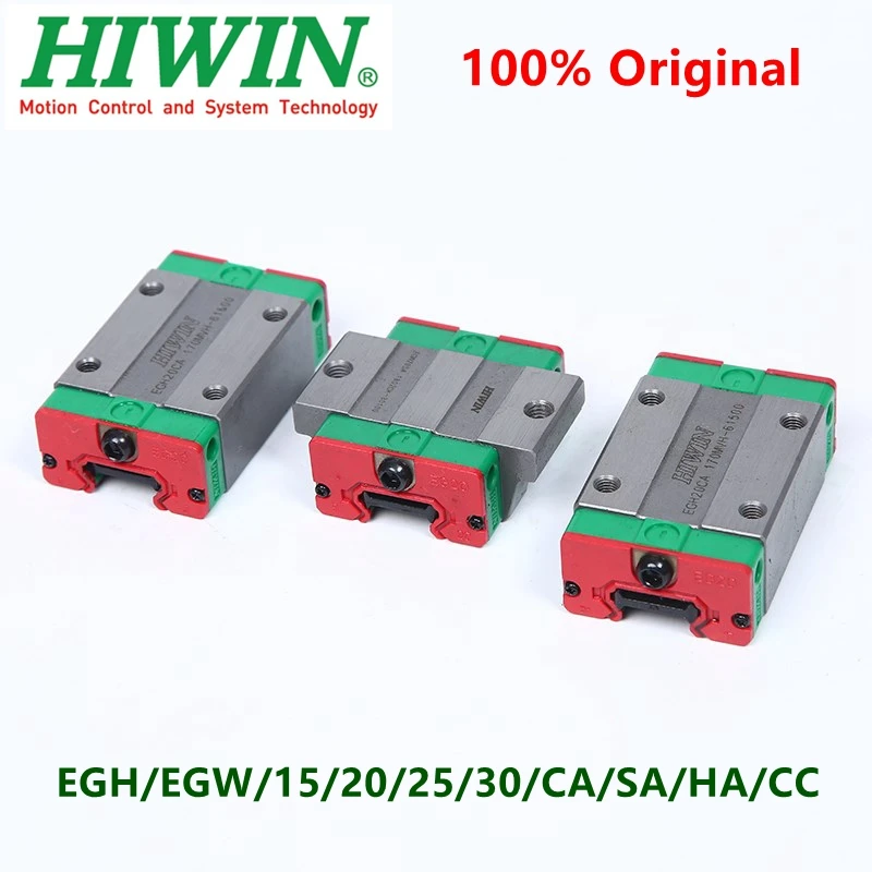 

Оригинальный HIWIN линейный направляющий блок каретки EGH EGW HGL 15 20 25 30 CA SA CC HA EGR HGR линейный рельс CNC маршрутизатор детали 3D принтер