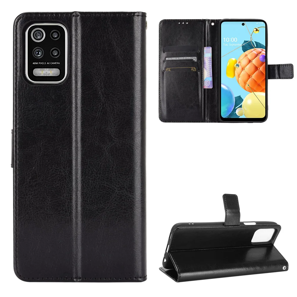 For LG Q52 Case classic Flip Luxury PU Leather Phone Case For LG Q52 Q 52 LGQ52 Case Cover 6.6 inch