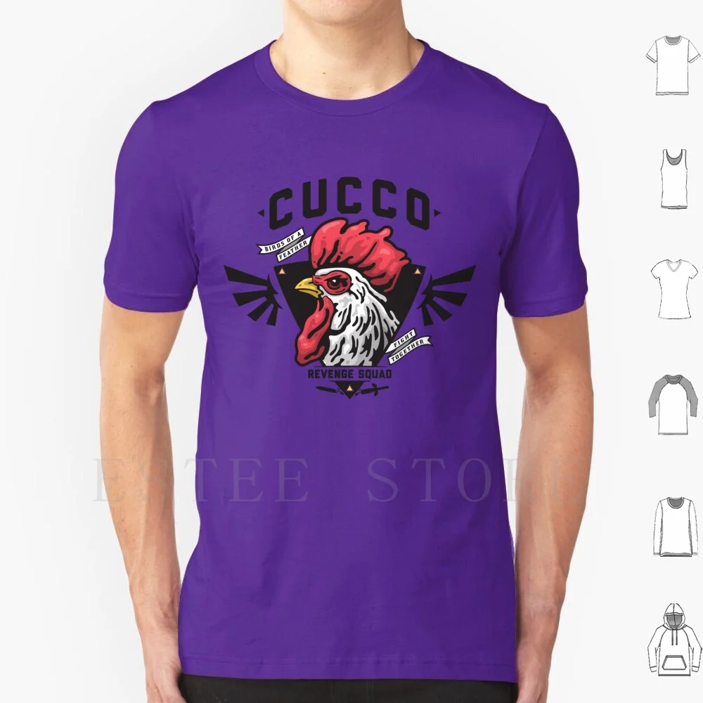 Cucco Revenge Squad T Shirt DIY Big Size 100% Cotton Cucco Revenge Squad Chicken Gaming Legend Of Loz