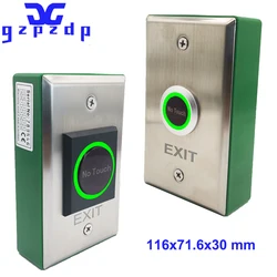 DC12V 24V Surface Install Contactless Access Control Door Lock Release Switch Infrared No Touch Exit Button