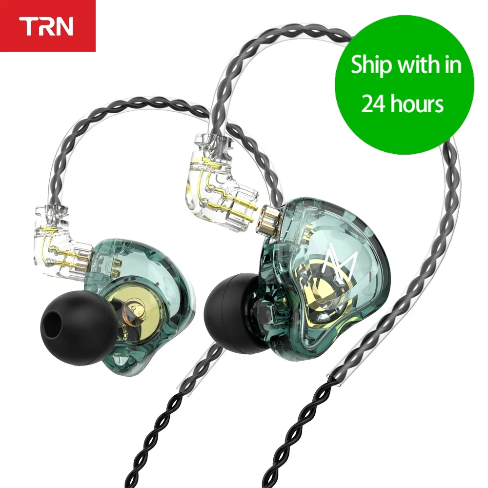 TRN MT1 HIFI 1DD Dynamic In-ear Earphone Drive HIFI Bass Metal Monitor Running Sport Earphone for TA1 BA15 ST1