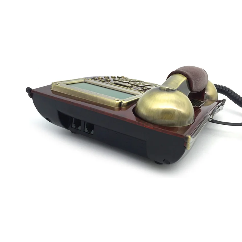 Corded Phone with Caller ID, Alarm Clock Function, Confidential Dialing European Antique Vintage Landline Telephone for Home