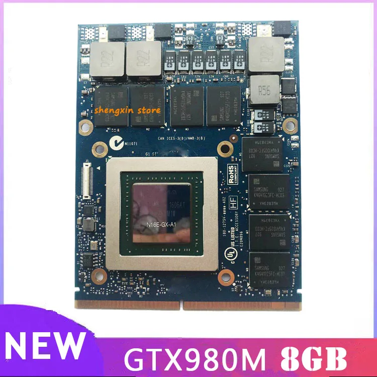 

GTX980M N16E-GX-A1 Video Display Graphic Card For Dell Alienware M15X M17X M18X R2 R3 R4 MSI GT60 GT70 GT780 gt780d Clevo P150HM