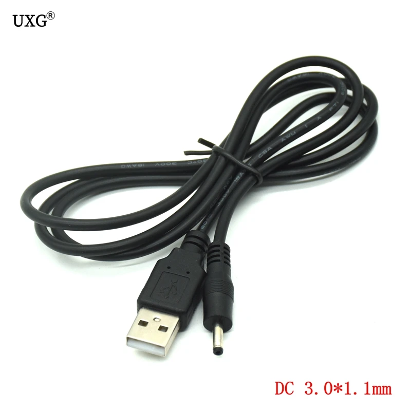 USB Male to DC 3.0mm 3.0x1.1mm plug connector 5v 2A charger power cable for huawei mediapad 7 Ideos S7 S7-Slim 301U S7-301