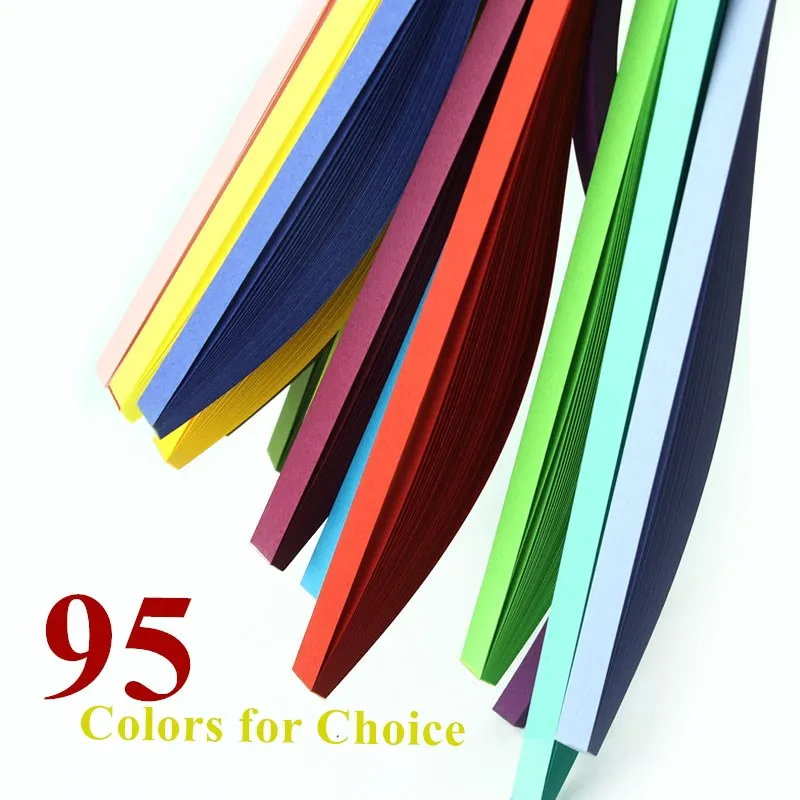 Solid Color Paper TANT PAPER 95 Colors for choice Quilling Strips for Paper Craft Quilling Art Work 1.5mm/3mm/5mm/10mm