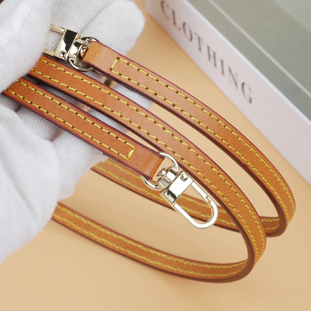 Genuine Leather Bag Strap Replacement Luxury Shoulder Handbag Accessories Tan Brown for Women Bags Belt Length 112cm