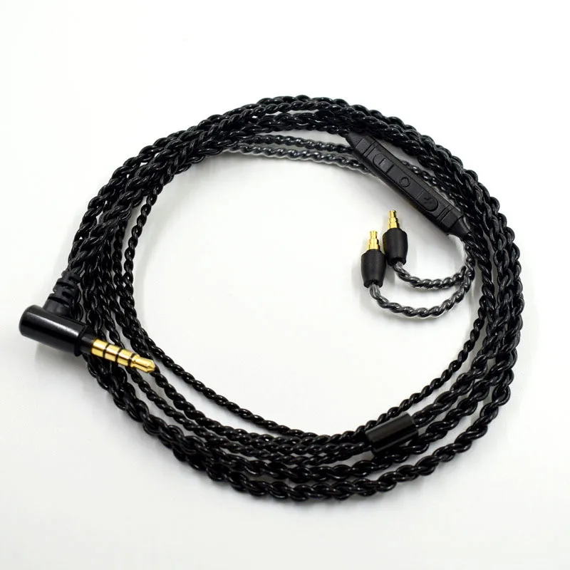 Replacement Audio Cable For Sennheiser IE40 PRO Headphones Upgrade Silver Plated Cord Wire Microphone Volume Control 23 AugT2