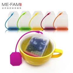 ME.FAM Set New Jelly Silicone Tea Bag Safe Eco-Friendly Non Toxic Reusable Tea Leaves Infuser Filter Herbal Spice Strainer Tools