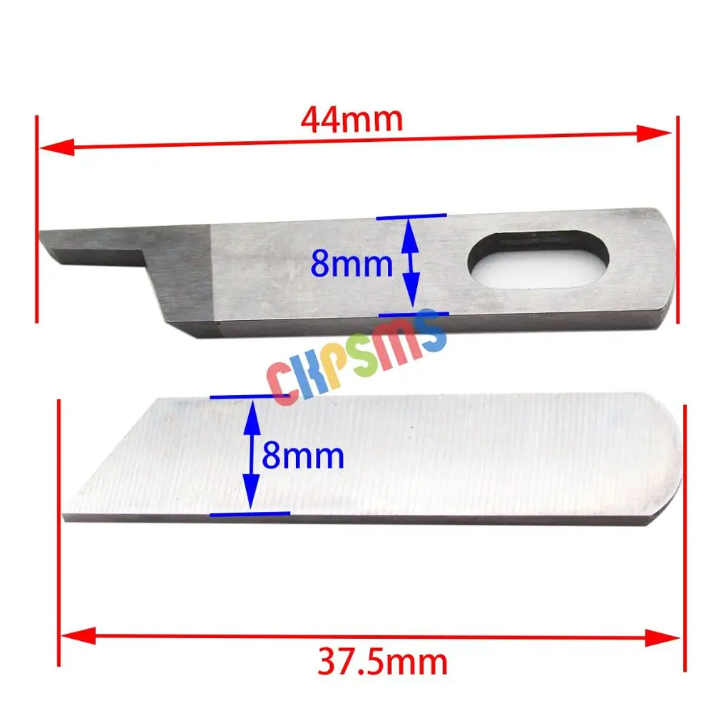 Górne i dolne ostrze noża pasuje do Juki MO-623,MO-634D,MO-644D,MO-654DE,MO-655 Serger #50143403 + 50145403