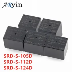 5PCS Power Relay SRD-S-105D 5VDC SRD-S-112D 12VDC SRD-S-124D 24VDC 12A 5PINS DC5V DC12V DC24V 5V 12V 24V