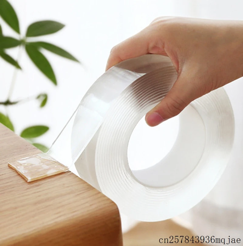 

50 Pcs Traceless Tape Reusable Double-Sided Adhesive Nano Tape Removable Sticker Washable Tapes Adhesive Nano Stick 1/2/3/5m