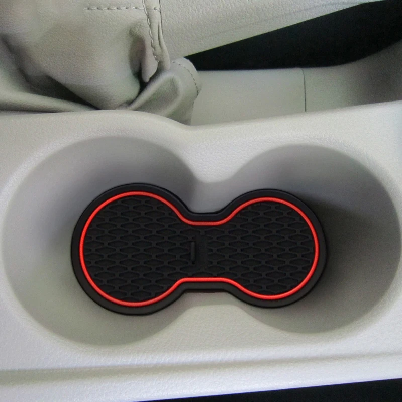 Non-slip Interior Door Slot Mat for Ford Focus 2012 2013 2014 Gate Groove Panel Cup Holder Pad Rubber Cushion 15Pcs