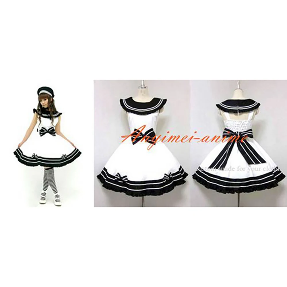 

fondcosplay Uniform Lolita School Girl Dress White sissy Maid cotton Dress Cosplay Costume CD/TV[CK1312]