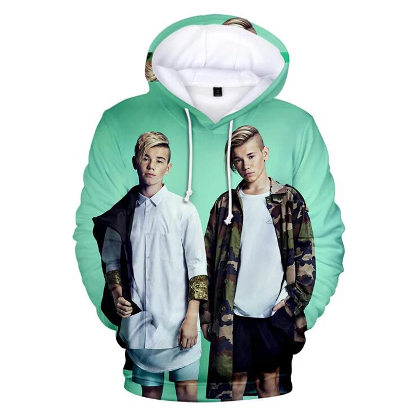 Marcus and Martinus Hoodie Women 3D Print Hoodies Oversized Hoodies Women Men Casual Sweatshirt Harajuku Long Sleeve Hoodies