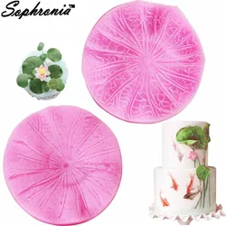 New Lotus Leaf Veiner Silicone Mold Flower Moulds Cake Decorating Tools Sugar Gumpaste Chocolate Fondant Clay Candy Moulds M758