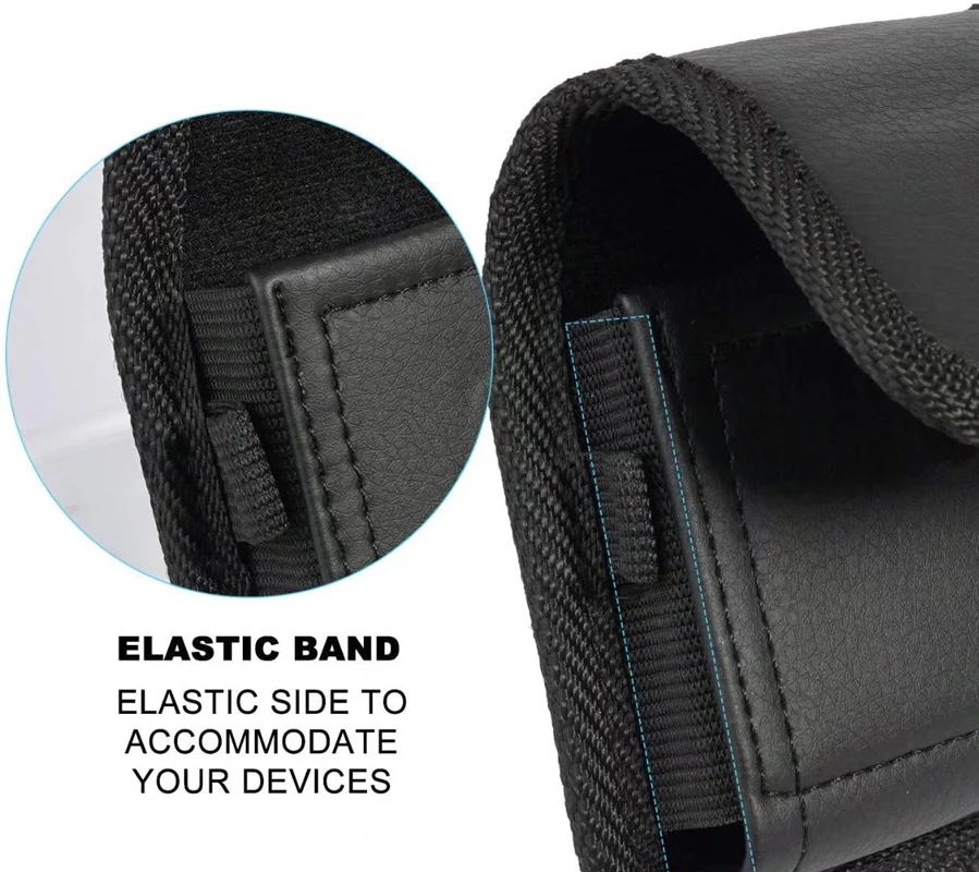 Leather Phone Bag For Samsung Galaxy Z Flip6/Flip5/Flip4/Flip3/Flip 5G Protective Pouch Case Bag Motorola Razr 40/Raz 2022 Cover