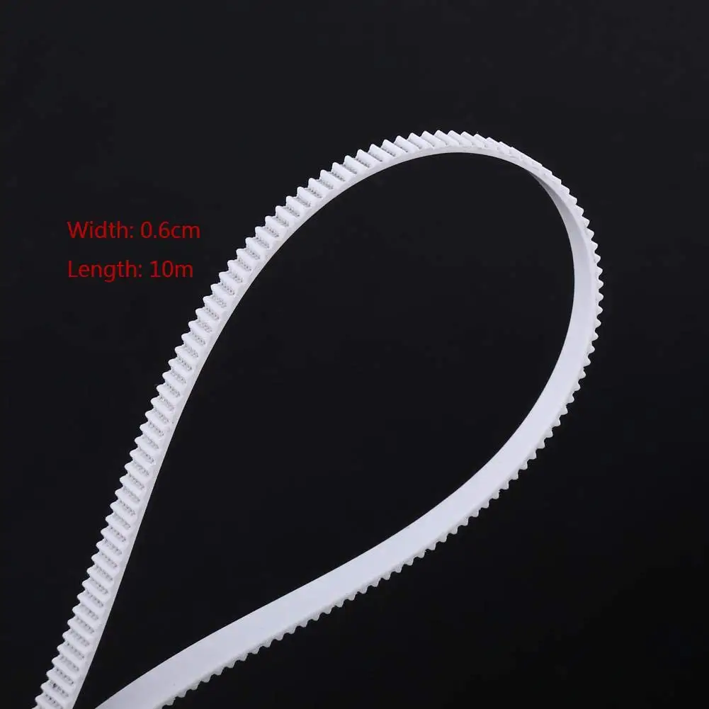 3D Printer 10M Timing Belt, Steel core 2GT-6 Wide 6mm Timing Belt, Strong wear Resistance, Low Noise, Used for 3D Printer