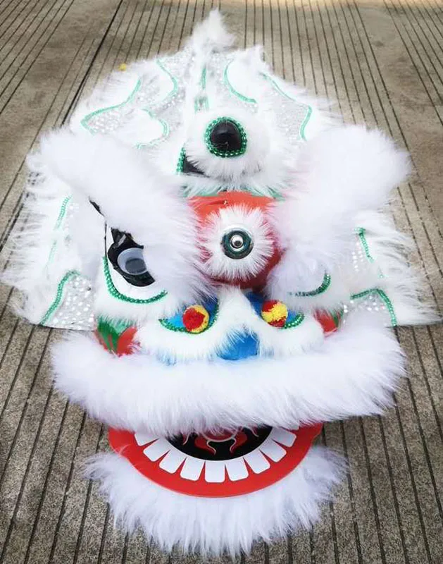 5-12 Ages Children Chinese Traditional Folk Culture Lion Dance Mascot Costume Family Props Outfit Dress Party Carnival Festivall