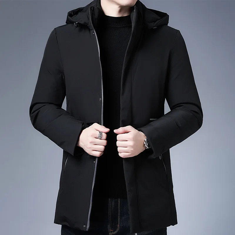 2021 New Winter Men Plus Long Warm Double-sided Wear Hood Parkas Jacket Coat Men Brand Autumn Outwear Windproof Thick Parkas Men