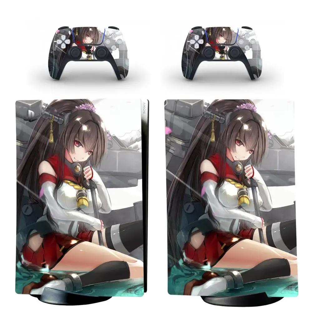 Kantai Collection PS5 Digital Edition Skin Sticker Decal Cover for PlayStation 5 Console and Controllers PS5 Skin Sticker Vinyl