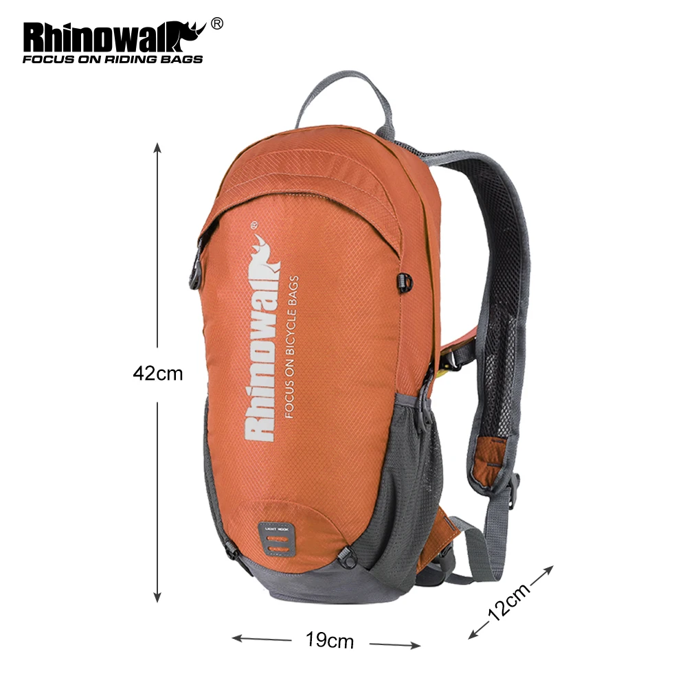 Imagem -03 - Rhinowalk 1220l Funcional Ciclismo Mochila de Acampamento ao ar Livre Mochila Bolsa de Capacete de Náilon para Ciclismo Leve Bicicleta