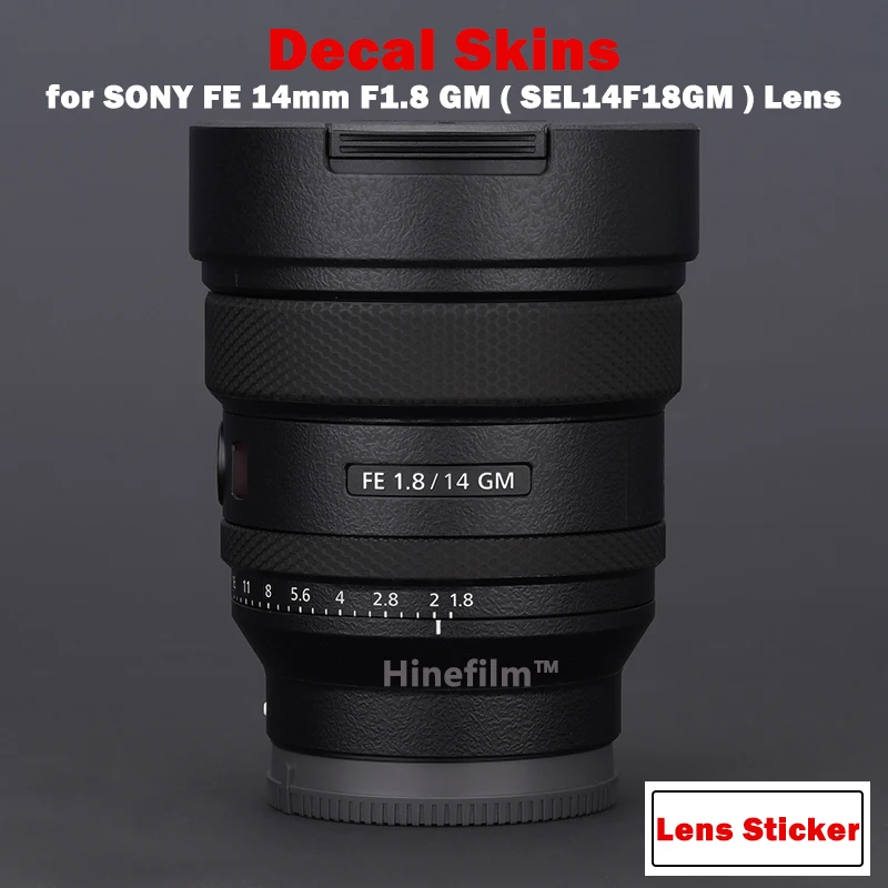 

FE14 f1.8gm FE14mmF1.8GM Len Premium Decal Skin for SONY FE 14mm F1.8 GM Lens ( SEL14F18GM ) Protector Cover Film GM Sticker