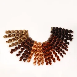 Msiredoll  Imitation mohair 15cm  Wigs curly hairpiece for  BJD/SD Blyth doll wigs DIY Fapai milk silk soft hairs doll