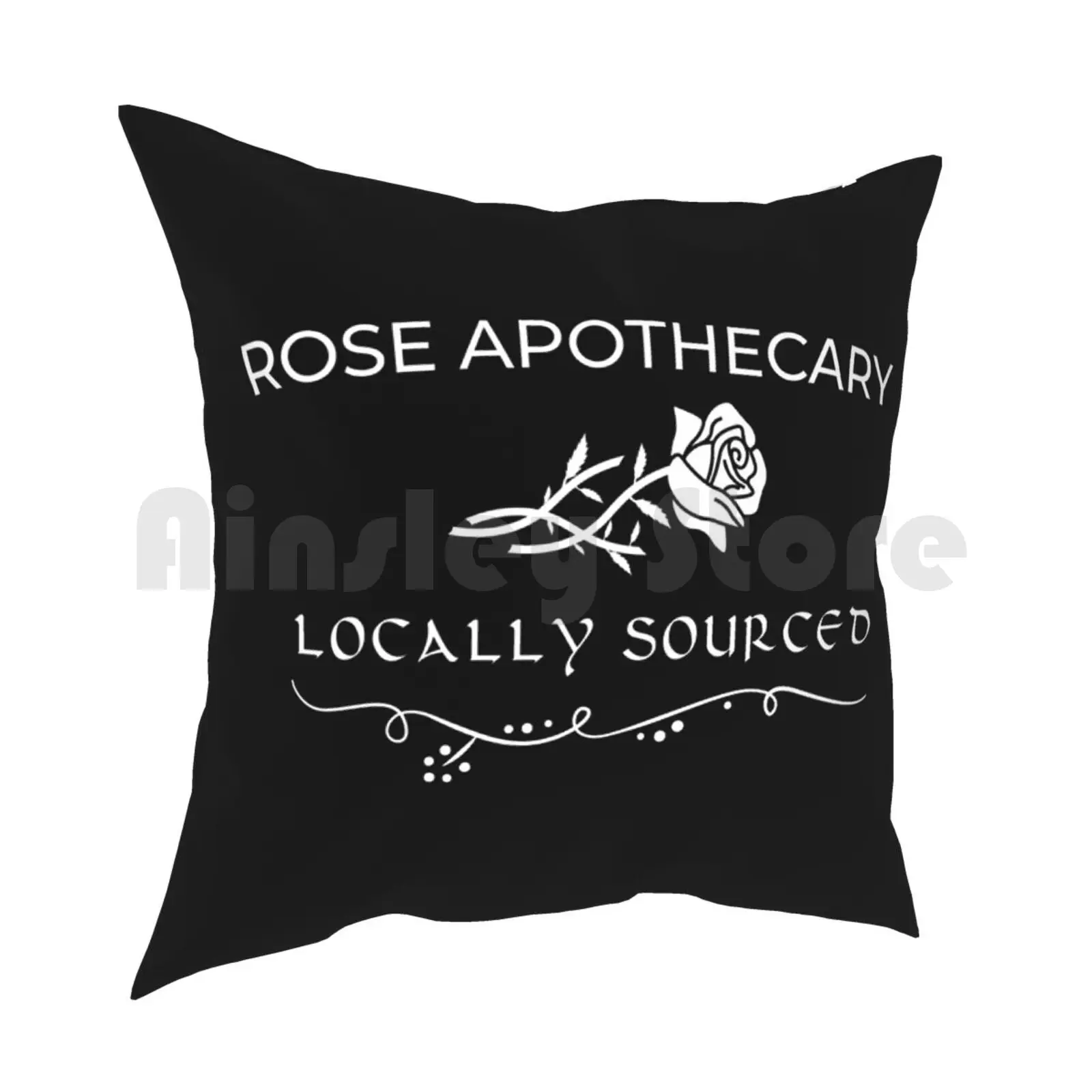 Rose Apothecary Locally Sourced Pillow Case Printed Home Soft Throw Pillow Rose Apothecary Rose Apothecary Locally